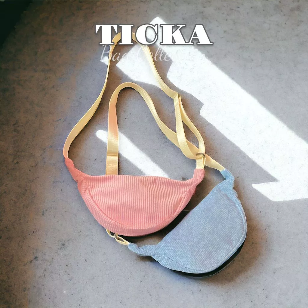 Ticka - Tas Ticka Selempang Wanita Serbaguna / Tas Selempang Corduroy Multifungsi Terbaru